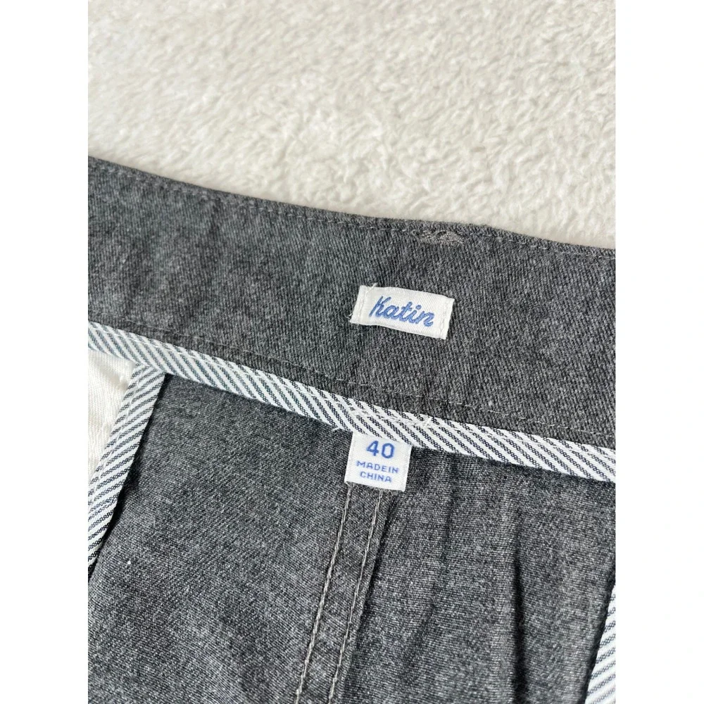 Katin Mens Gray Heather Shorts Sz 40 (42) Cotton Blend Casual Surf Lifestyle
